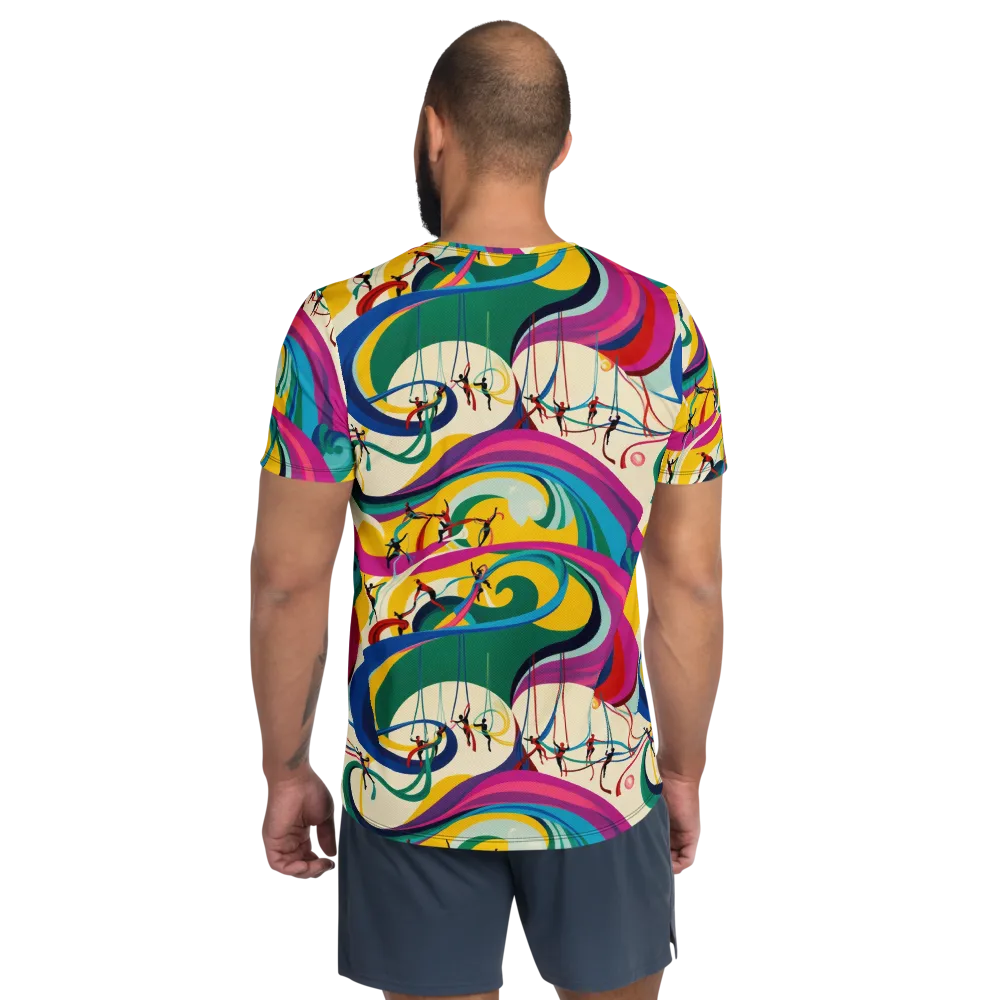 Acrobat’s Rainbow on Men's Athletic T-Shirt — Back