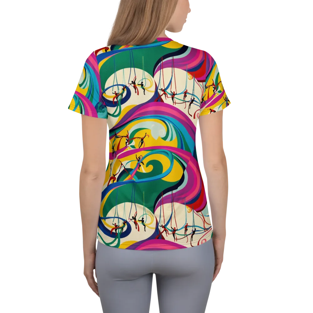 Acrobat’s Rainbow on Women's Athletic T-Shirt — Back