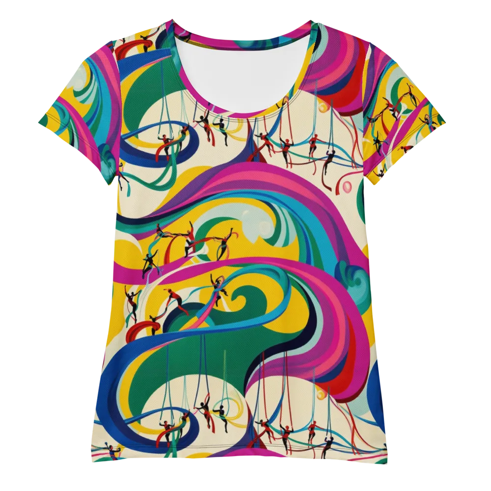 Acrobat’s Rainbow on Women's Athletic T-Shirt — Front