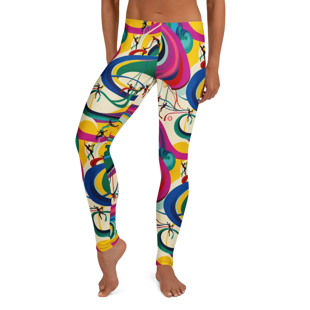 Acrobat’s Rainbow on Leggings — Front