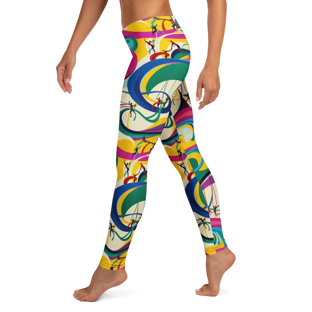 Acrobat’s Rainbow on Leggings — Left