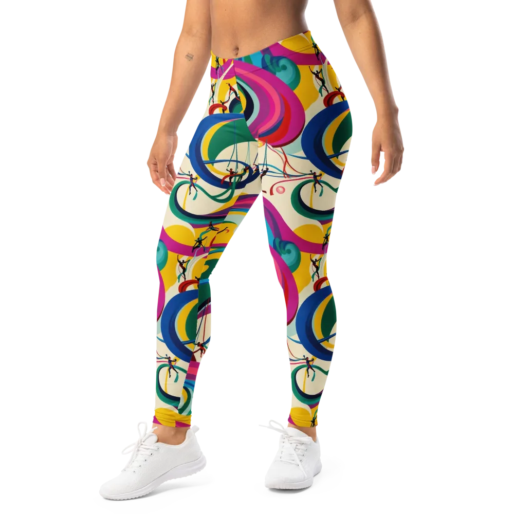 Acrobat’s Rainbow on Leggings — Left Front