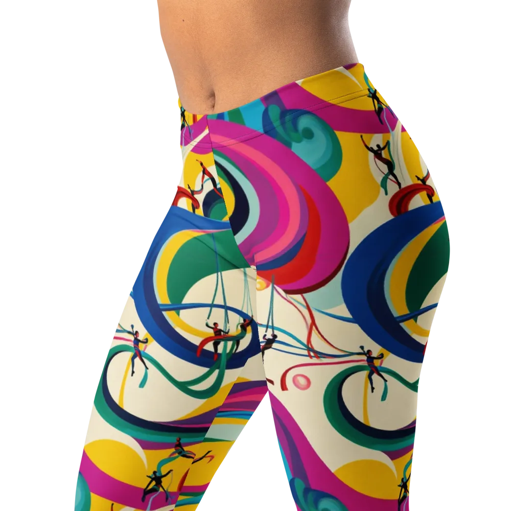 Acrobat’s Rainbow on Leggings — Left Front