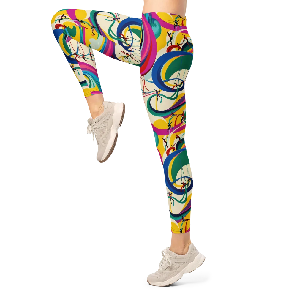 Acrobat’s Rainbow on Leggings — Left