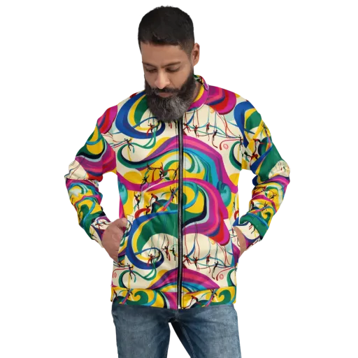 Acrobat’s Rainbow on a Bomber Jacket