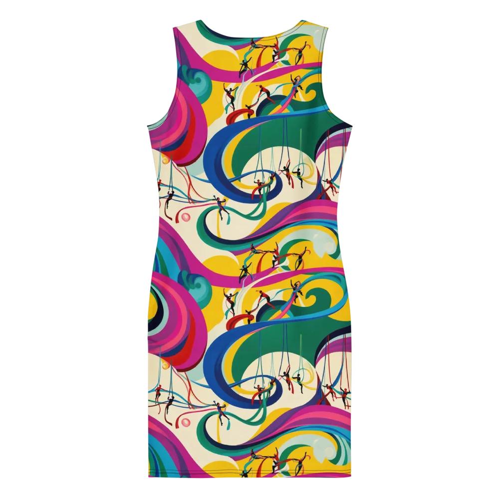 Acrobat’s Rainbow on Bodycon Dress — Back
