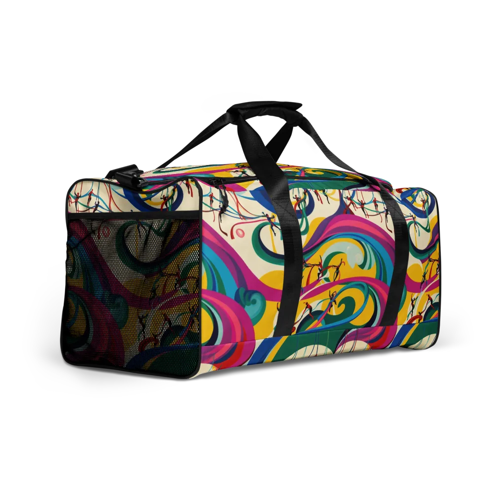 Acrobat’s Rainbow on Duffle Bag — Right Front