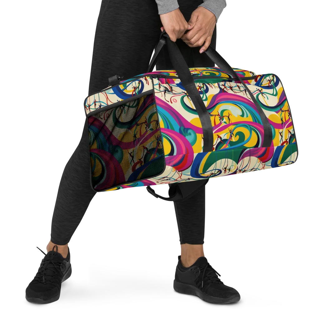 Acrobat’s Rainbow on Duffle Bag — Right Front