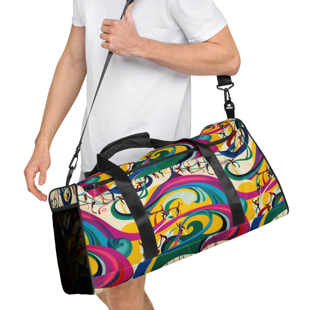 Acrobat’s Rainbow on Duffle Bag — Right Front