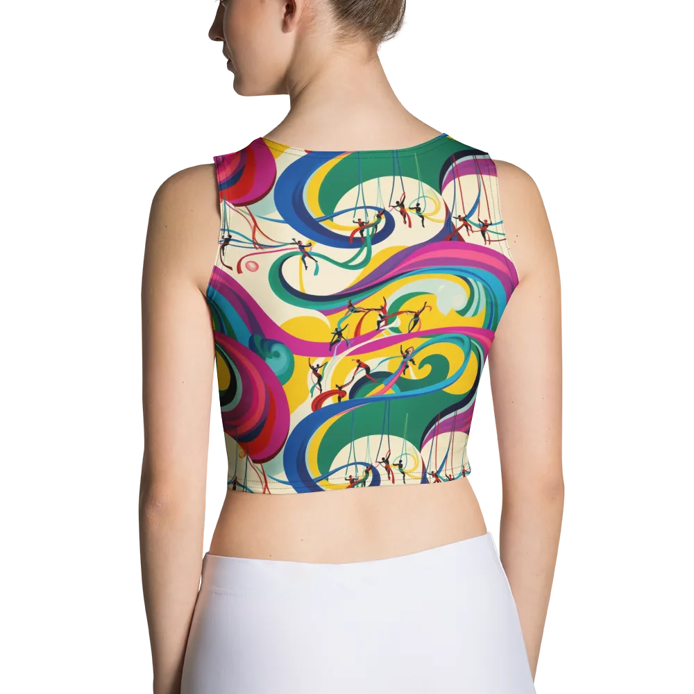 Acrobat’s Rainbow on Crop Top — Back