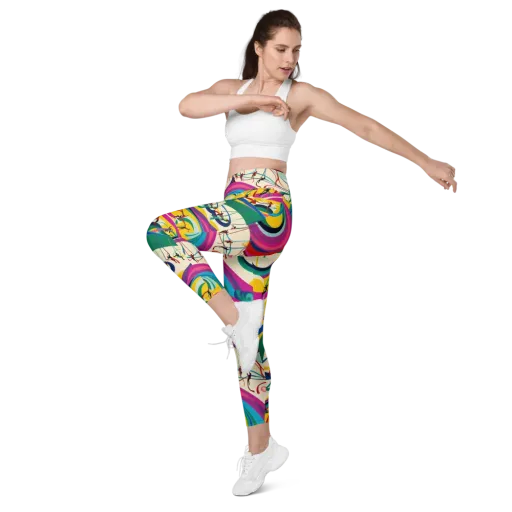 Acrobat’s Rainbow on a Leggings with Pockets