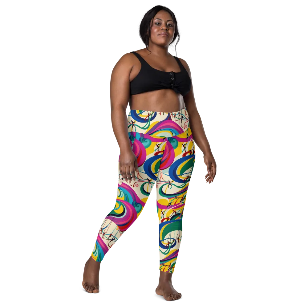 Acrobat’s Rainbow on Leggings with Pockets — Front