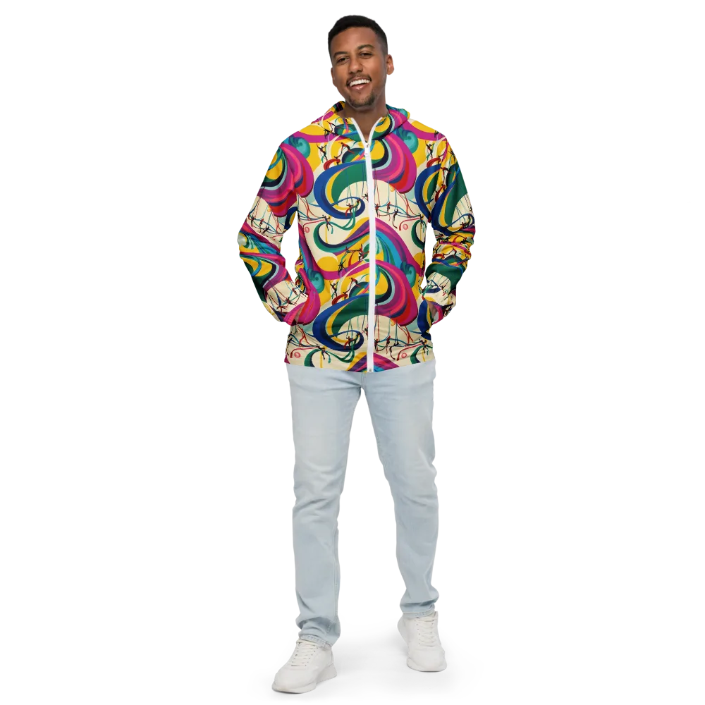 Acrobat’s Rainbow on Men's Windbreaker — Front