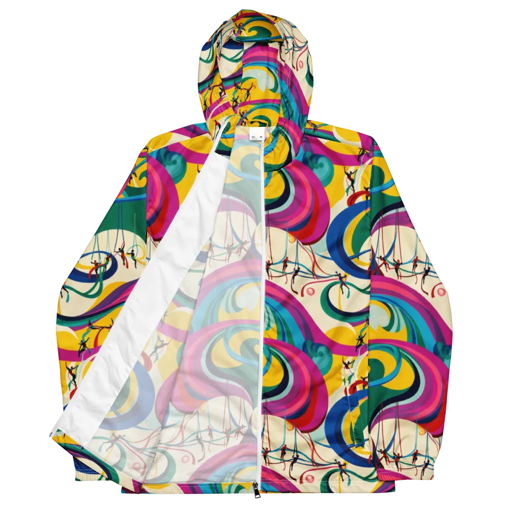 Acrobat’s Rainbow on Men's Windbreaker — Front