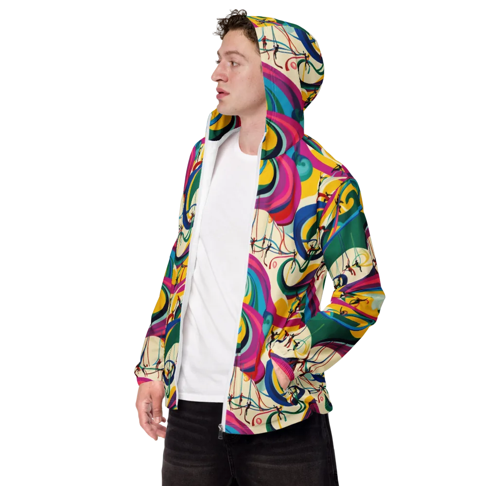 Acrobat’s Rainbow on Men's Windbreaker — Left Front
