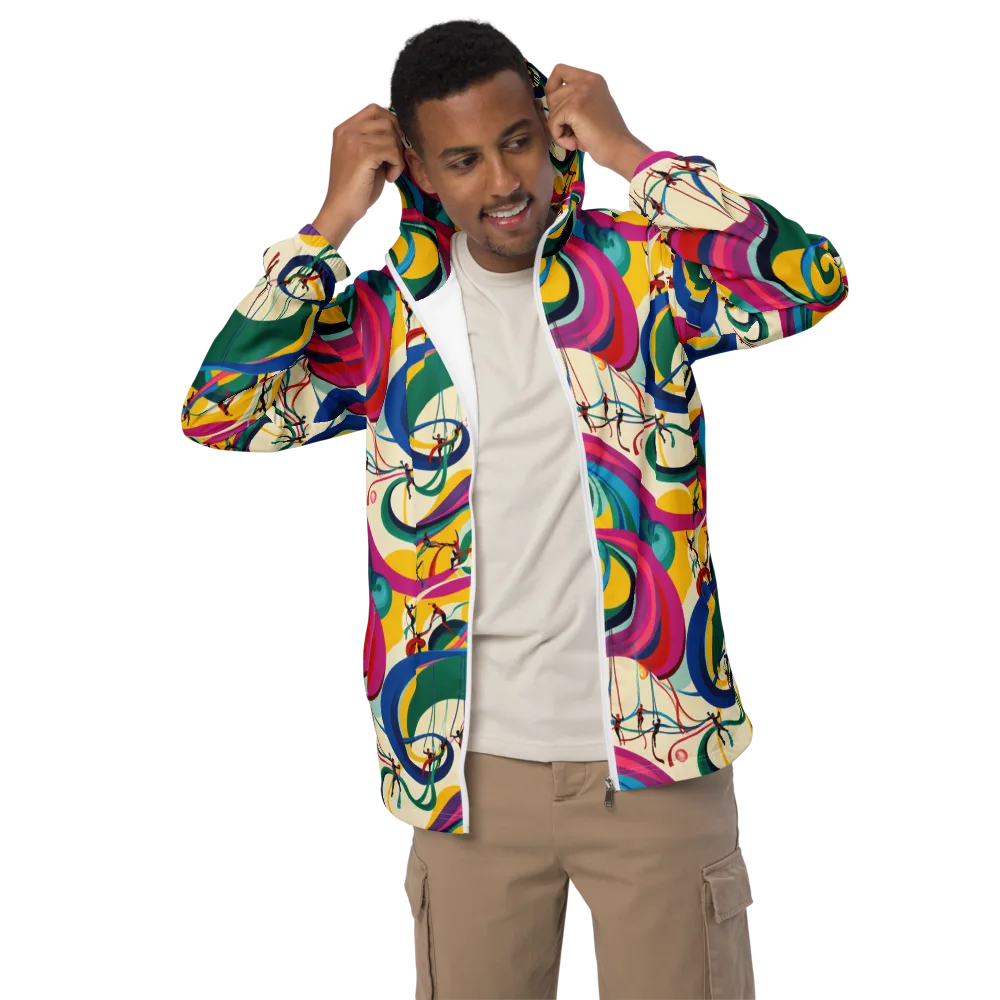 Acrobat’s Rainbow on Men's Windbreaker — Front