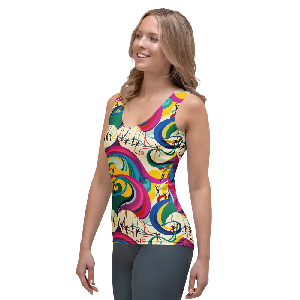 Acrobat’s Rainbow on Women's Tank Top — Left Front