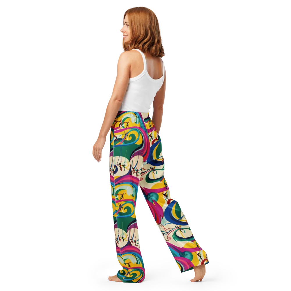 Acrobat’s Rainbow on Women's Pajama Pants — Back