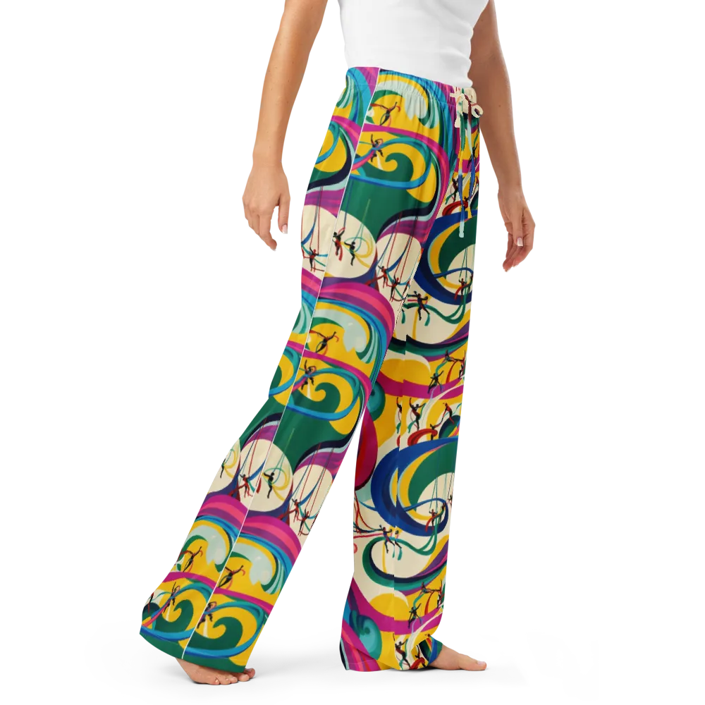 Acrobat’s Rainbow on Women's Pajama Pants — Right Front