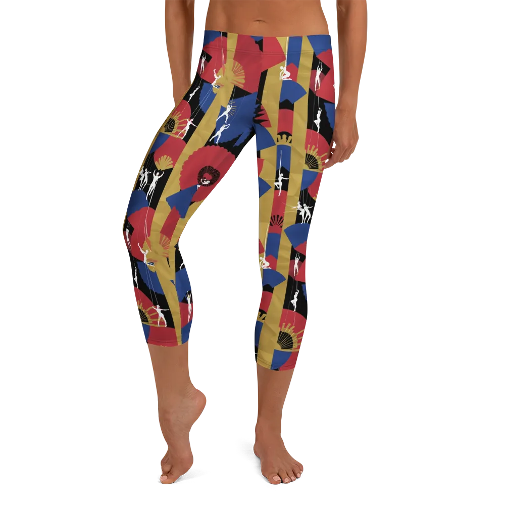 Acrobat’s Cabaret on Capri Leggings — Front