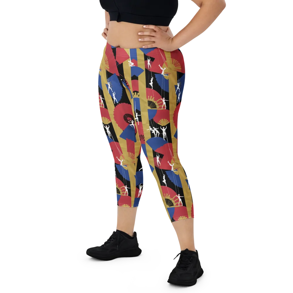 Acrobat’s Cabaret on Capri Leggings — Front