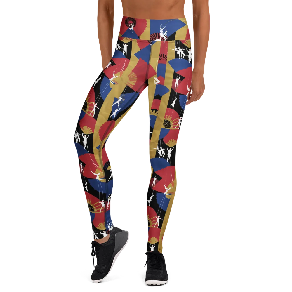 Acrobat’s Cabaret on Yoga Leggings — Front