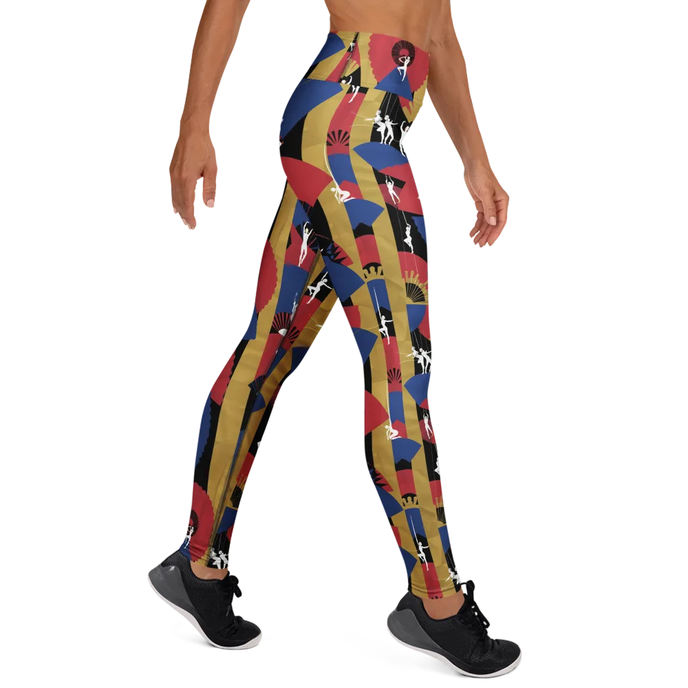 Acrobat’s Cabaret on Yoga Leggings — Right