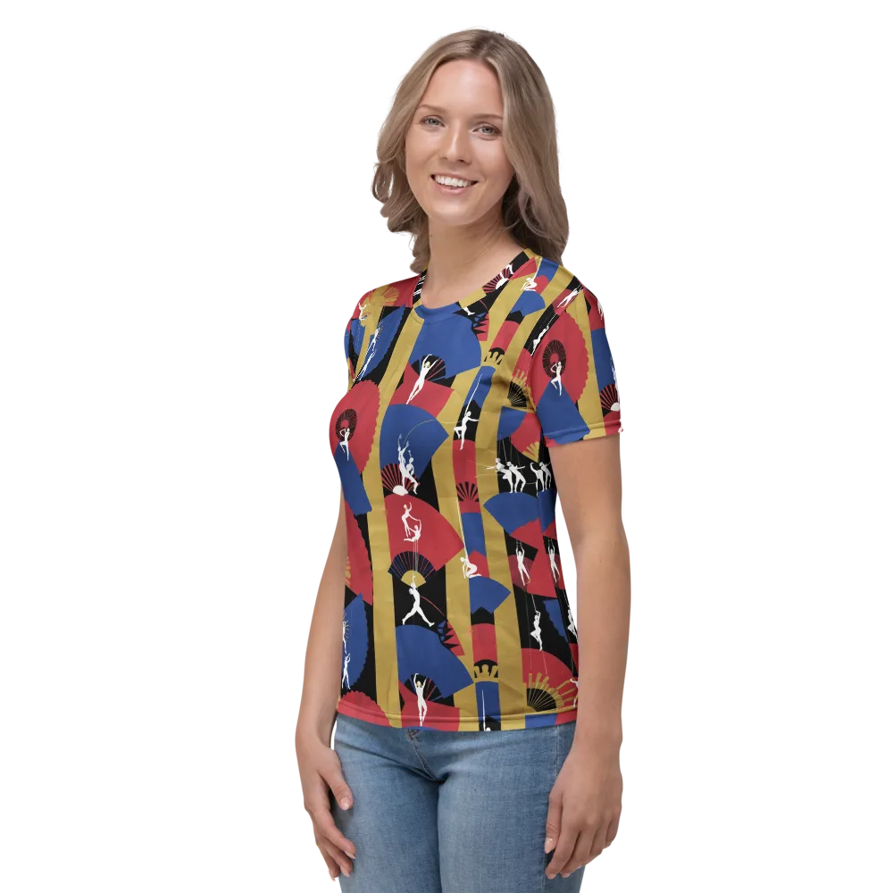 Acrobat’s Cabaret on Women's Crew Neck T-Shirt — Left