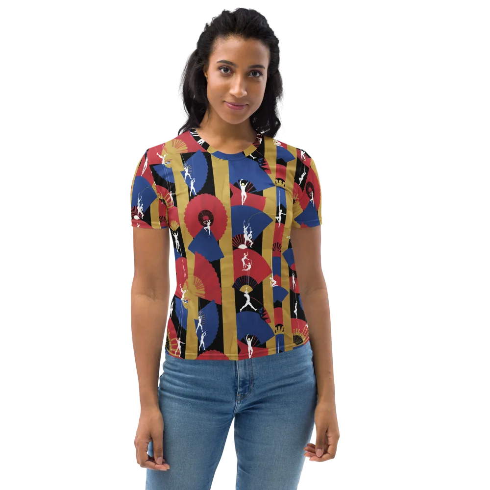 Acrobat’s Cabaret on Women's Crew Neck T-Shirt — Front