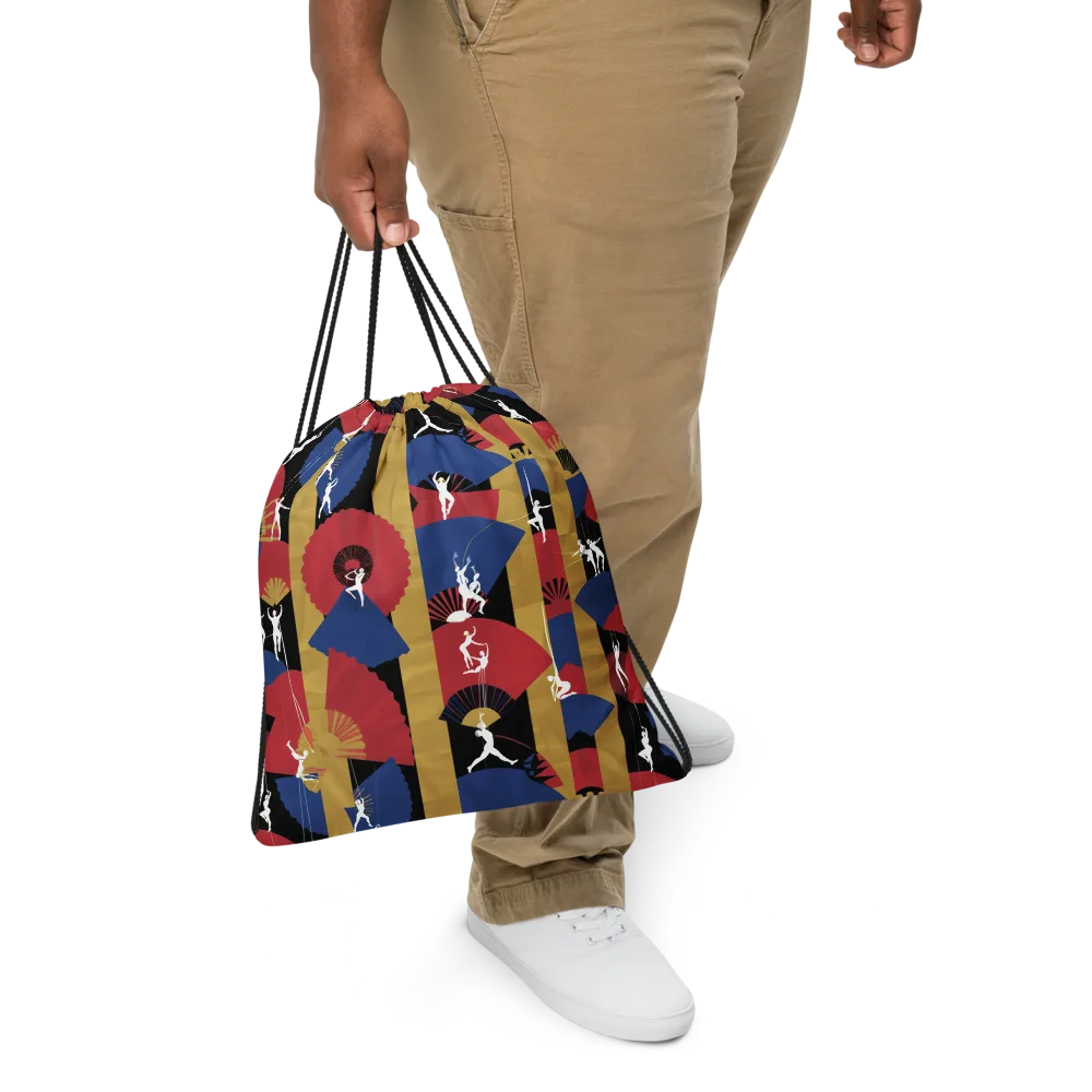 Acrobat’s Cabaret on Drawstring Bag — Front