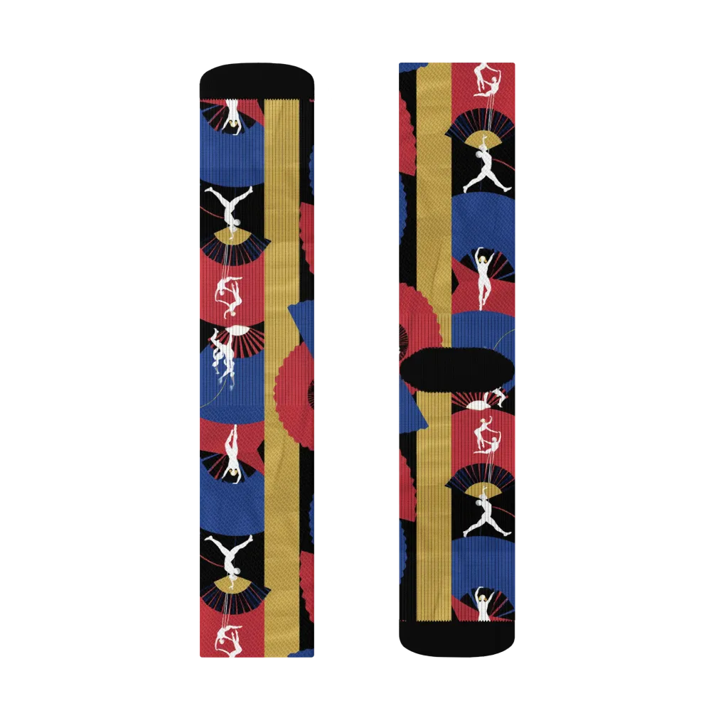 Acrobat’s Cabaret on Socks — Right Sock