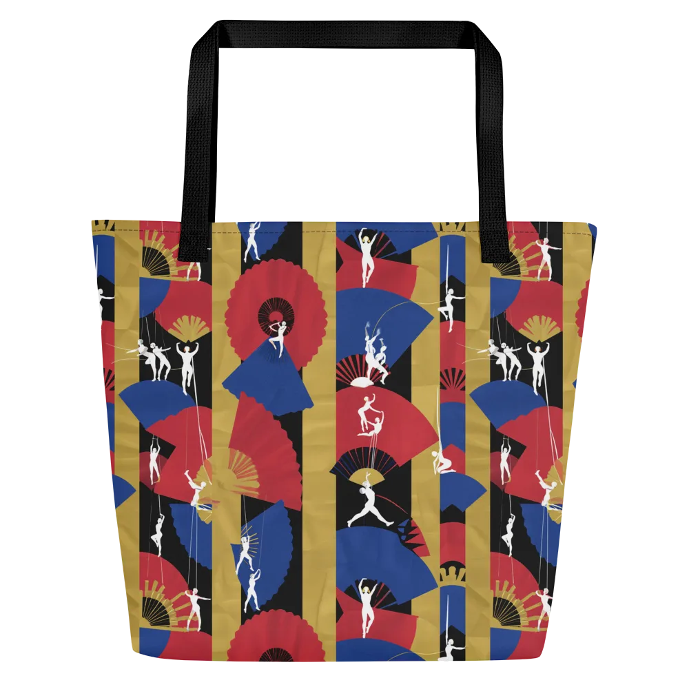 Acrobat’s Cabaret on Large Tote Bag W/ Pocket — Front