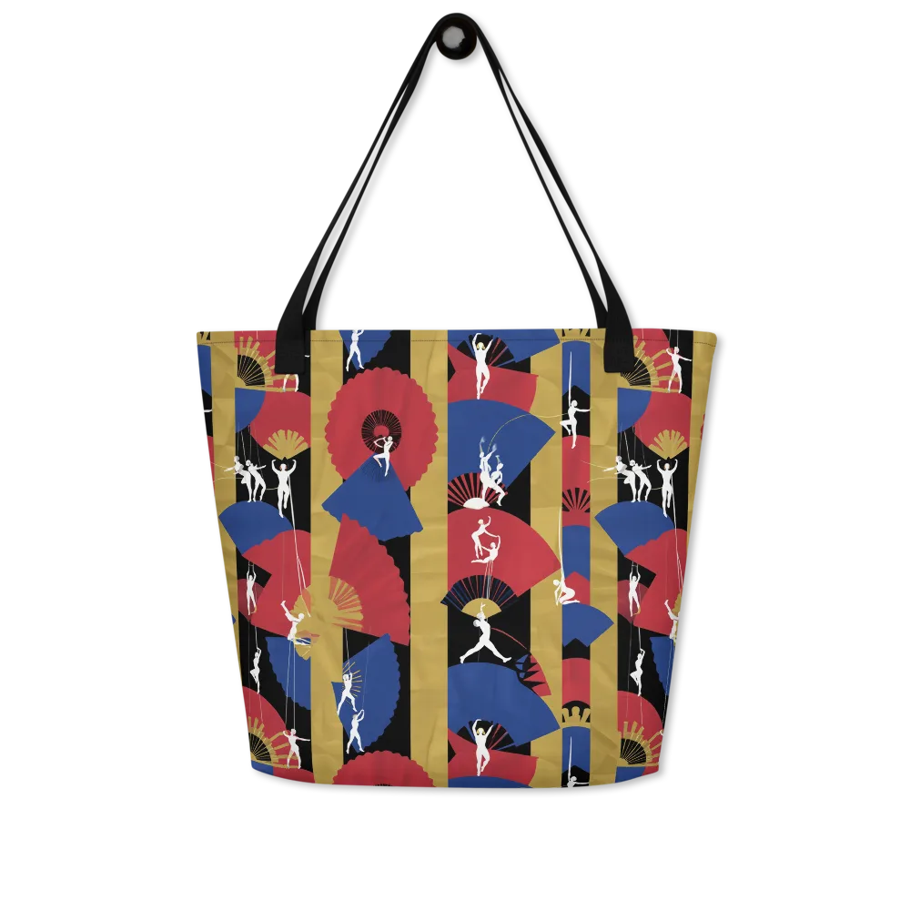 Acrobat’s Cabaret on Large Tote Bag W/ Pocket — Front