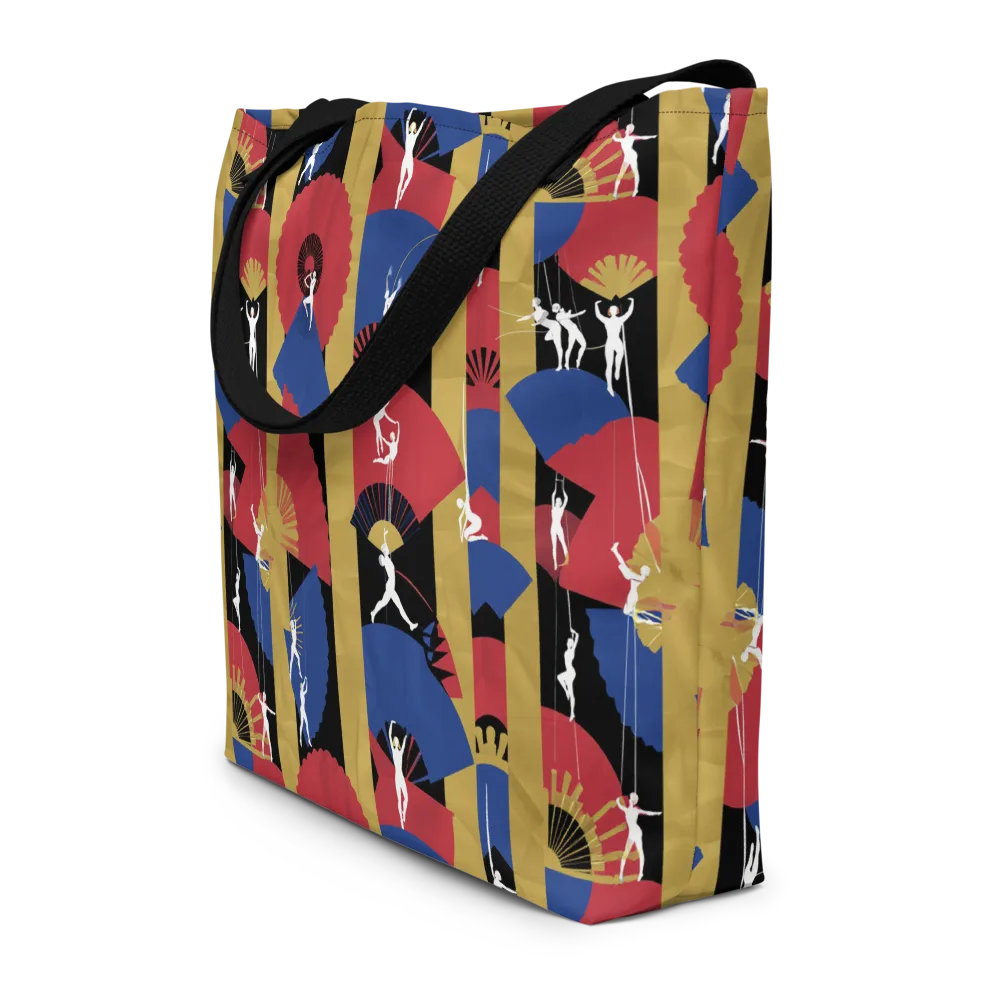 Acrobat’s Cabaret on Large Tote Bag W/ Pocket — Front