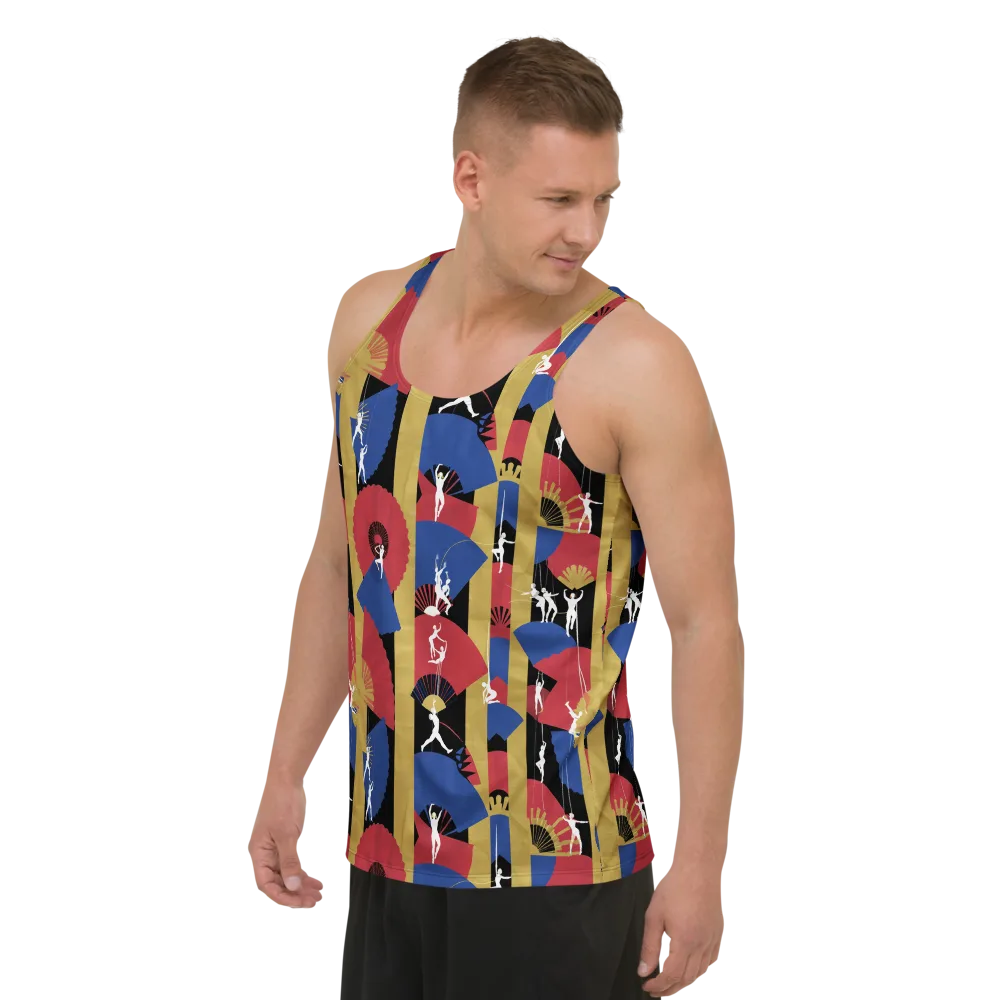 Acrobat’s Cabaret on Men's Tank Top — Left Front