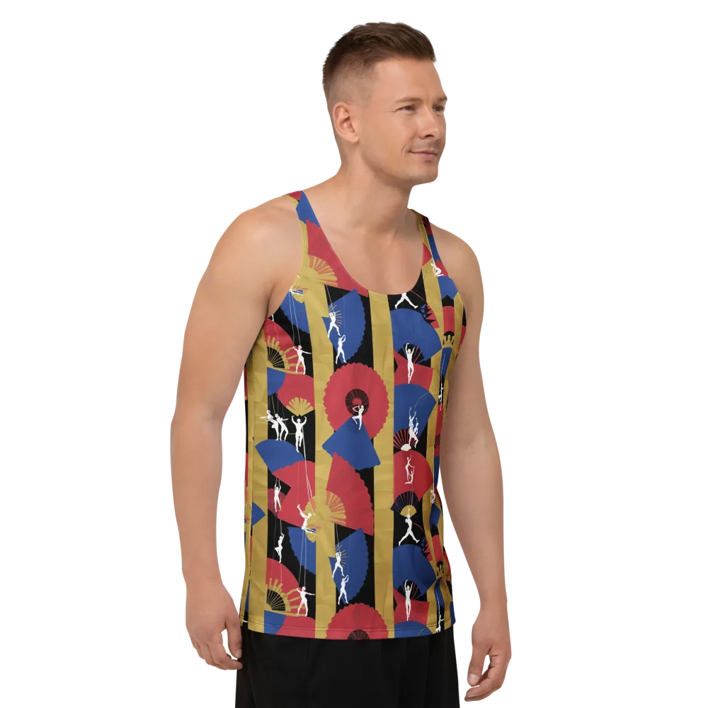 Acrobat’s Cabaret on Men's Tank Top — Right Front