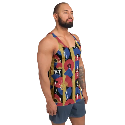 Acrobat’s Cabaret on a Men's Tank Top