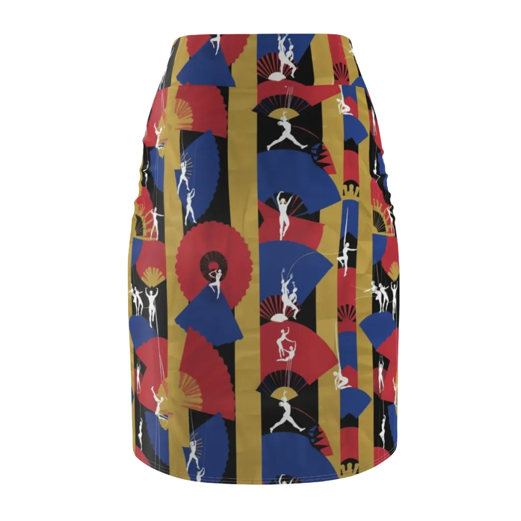 Acrobat’s Cabaret on Pencil Skirt — Back
