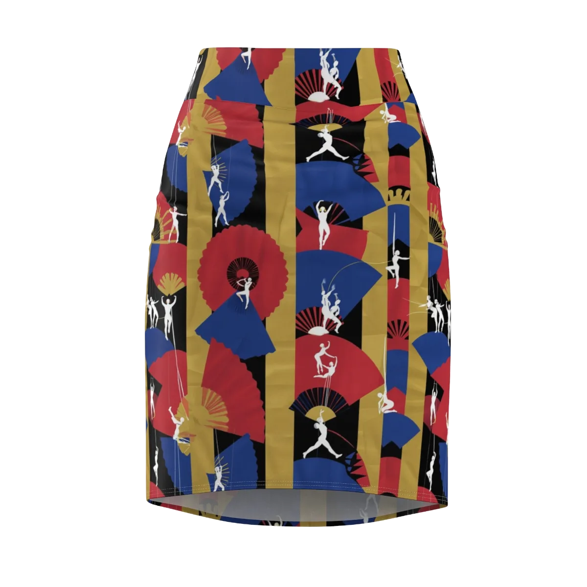Acrobat’s Cabaret on Pencil Skirt — Front