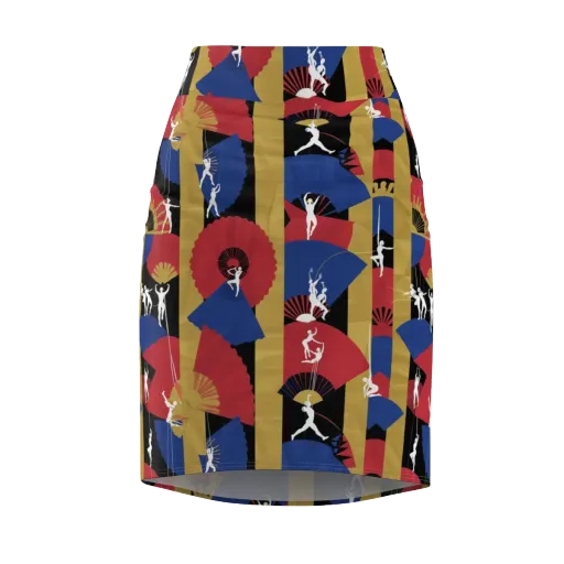Acrobat’s Cabaret on a Pencil Skirt