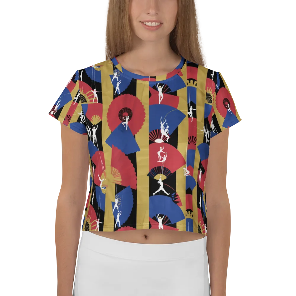 Acrobat’s Cabaret on Crop Tee — Front