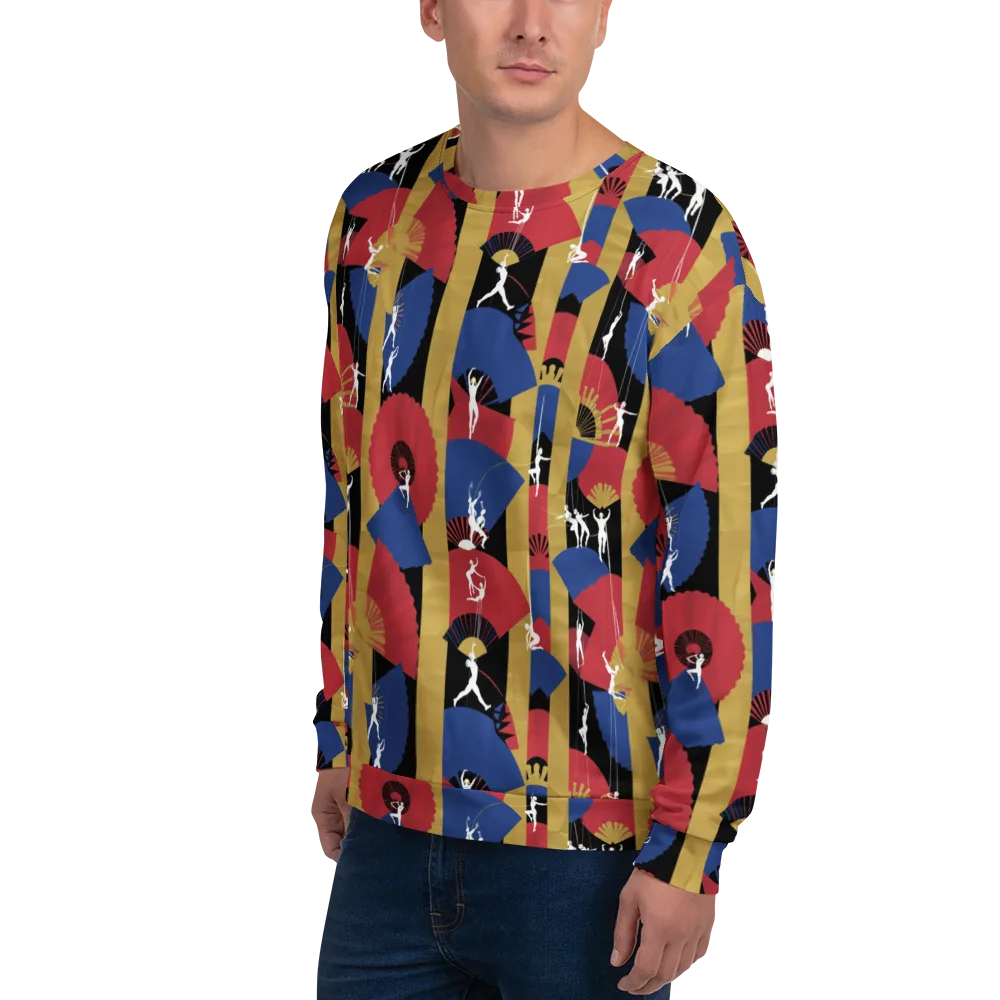 Acrobat’s Cabaret on Sweatshirt — Left Front