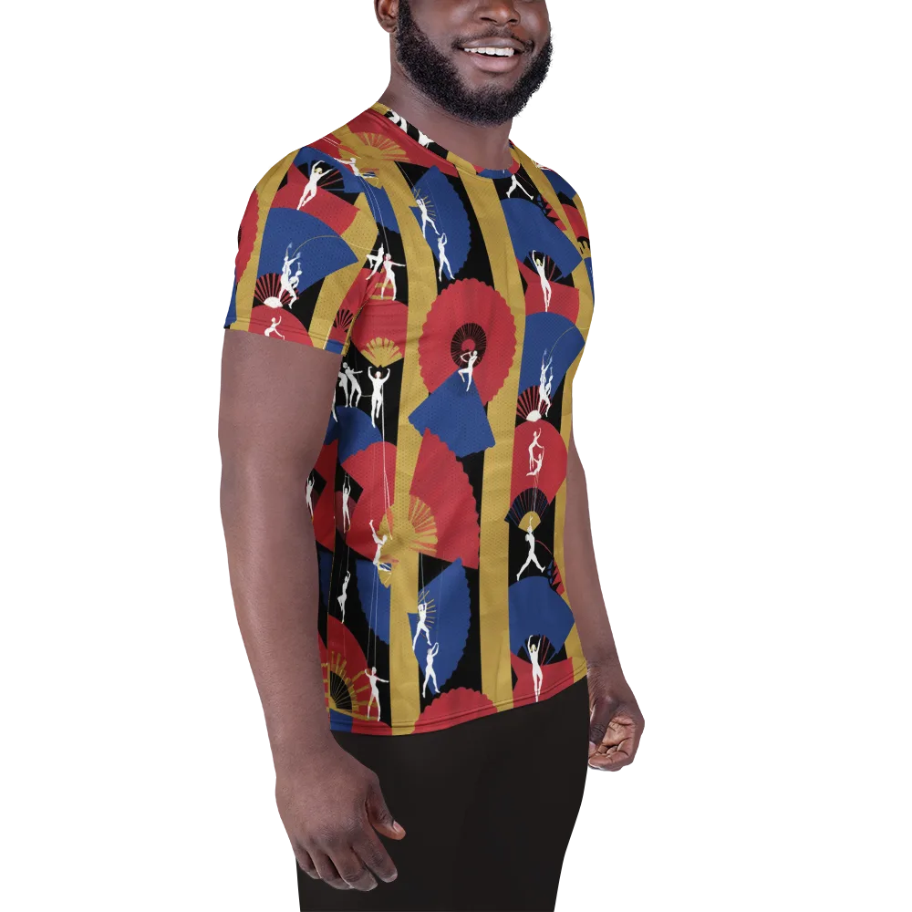 Acrobat’s Cabaret on Men's Athletic T-Shirt — Right