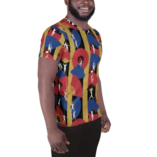Acrobat’s Cabaret on a Men's Athletic T-Shirt