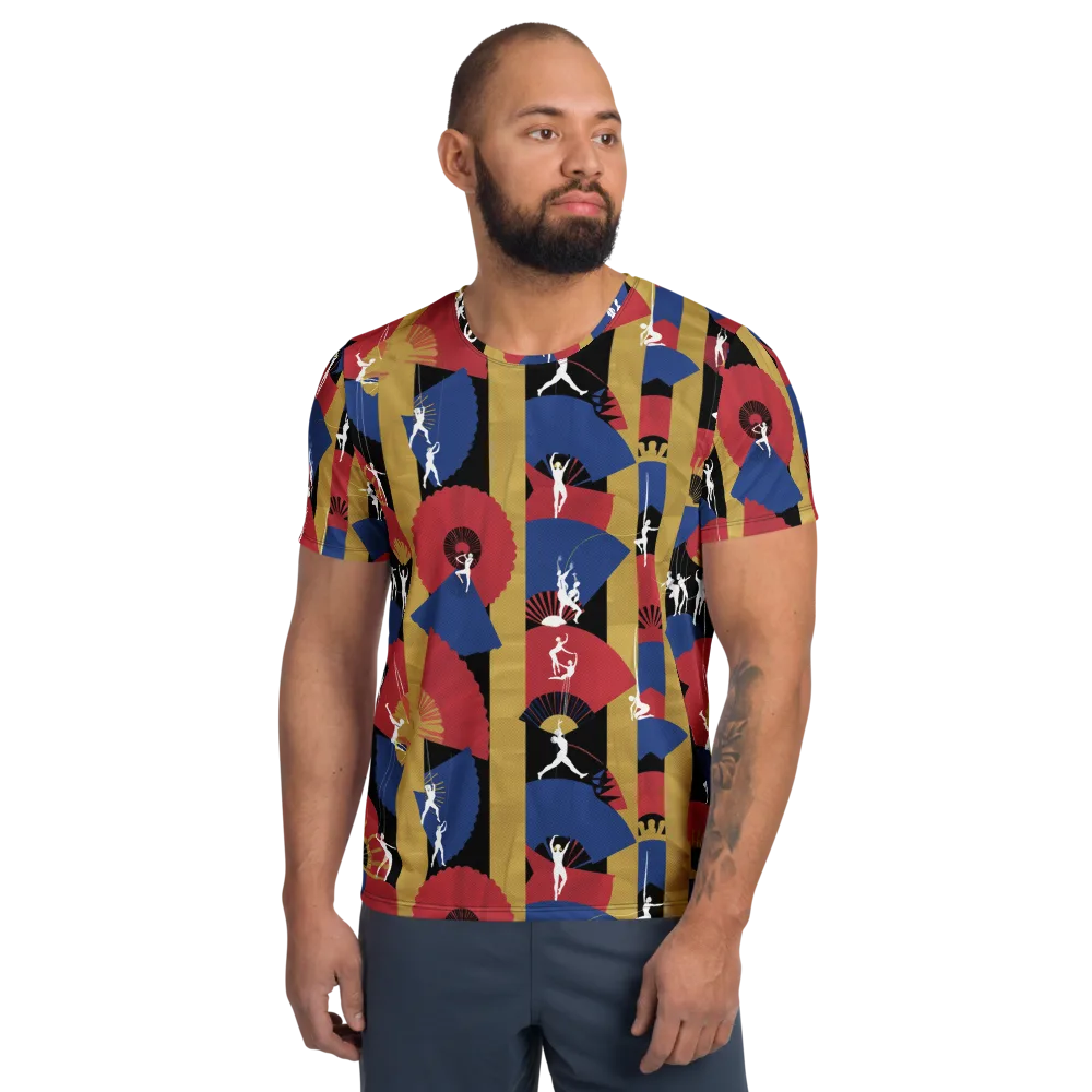 Acrobat’s Cabaret on Men's Athletic T-Shirt — Front