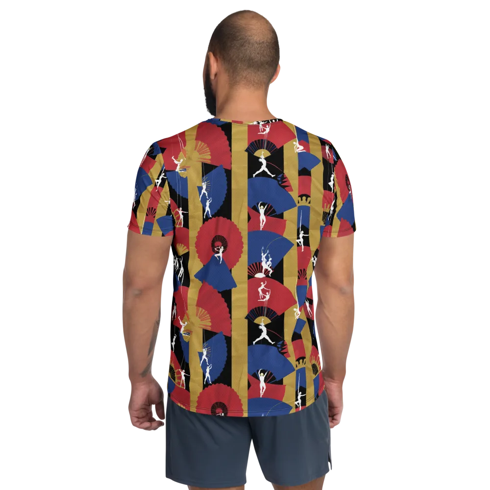 Acrobat’s Cabaret on Men's Athletic T-Shirt — Back