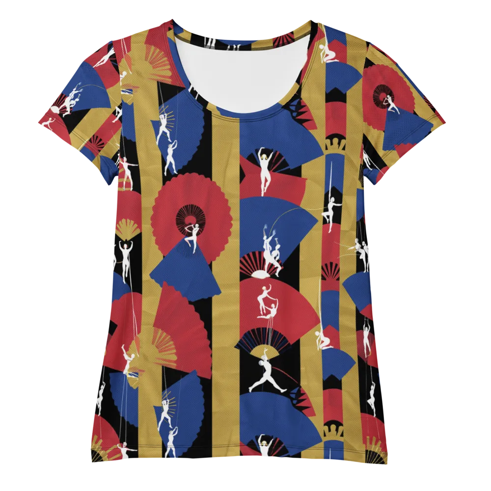 Acrobat’s Cabaret on Women's Athletic T-Shirt — Front