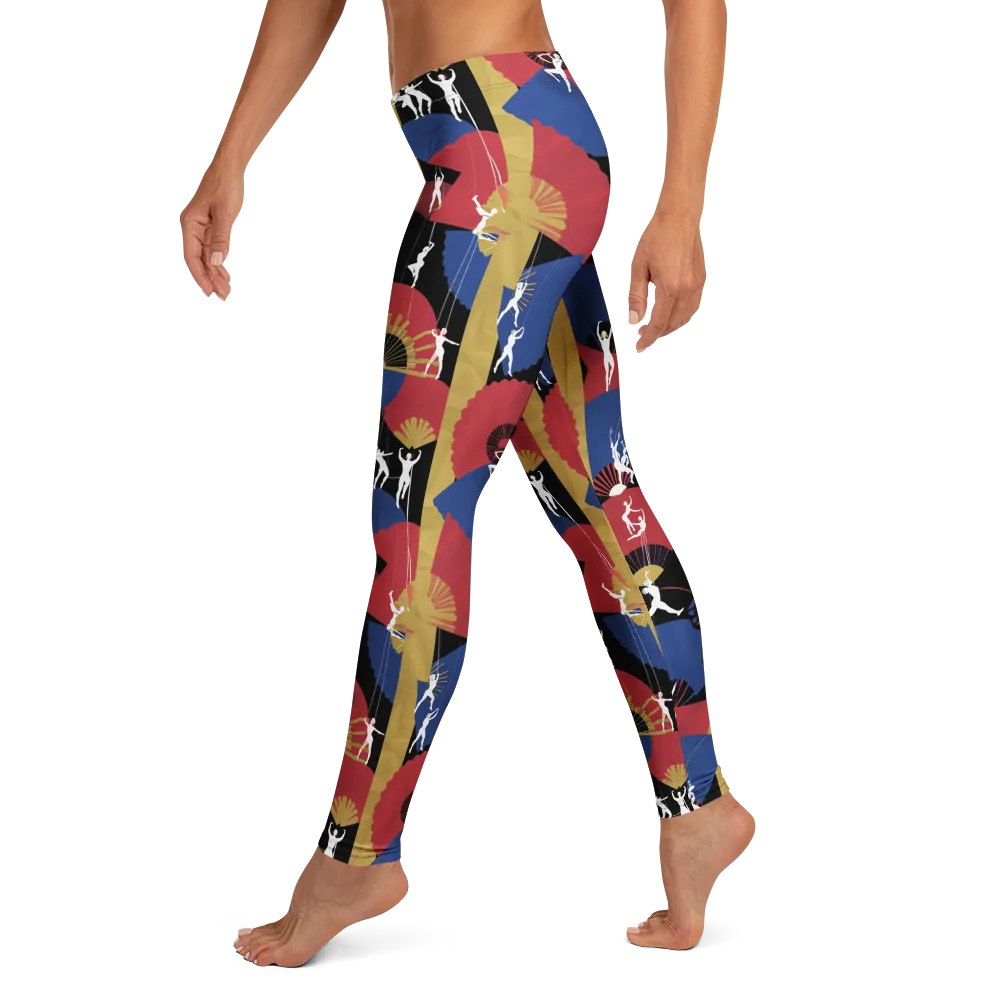 Acrobat’s Cabaret on Leggings — Left