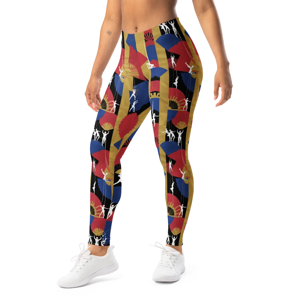Acrobat’s Cabaret on Leggings — Left Front
