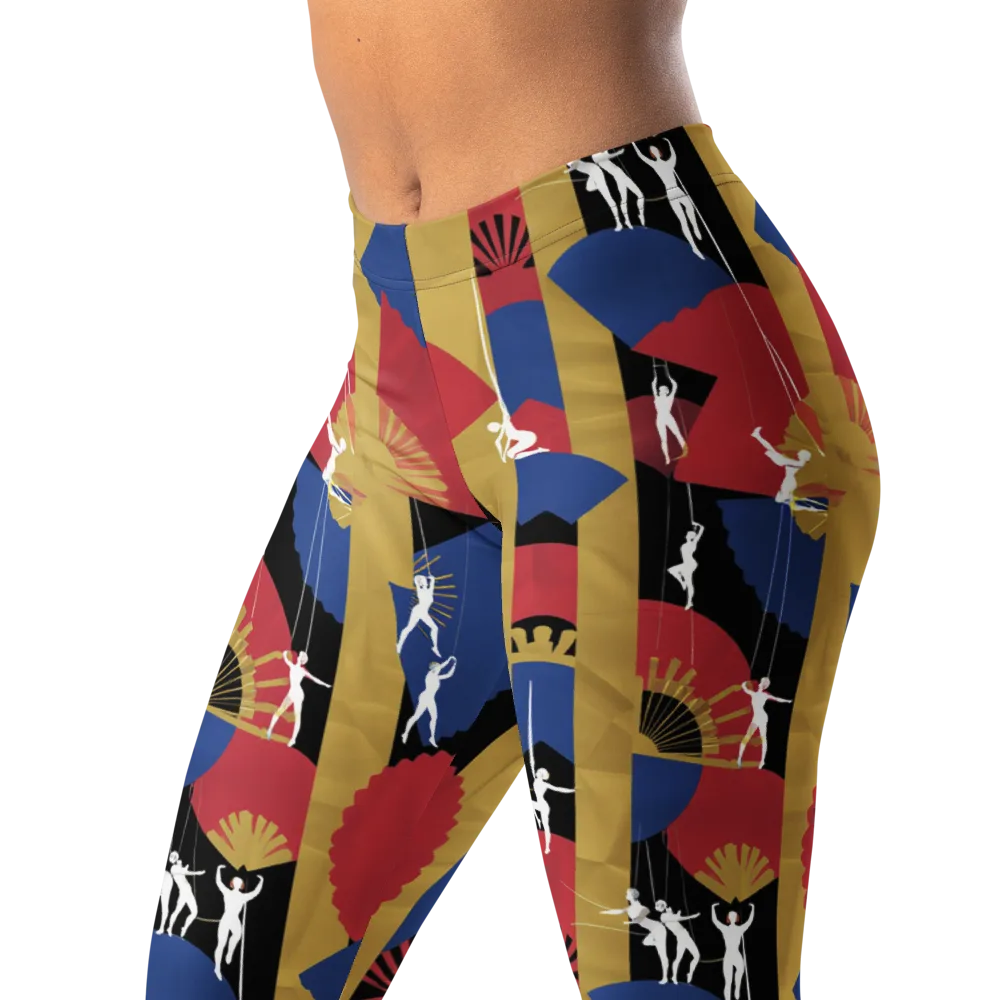 Acrobat’s Cabaret on Leggings — Left Front